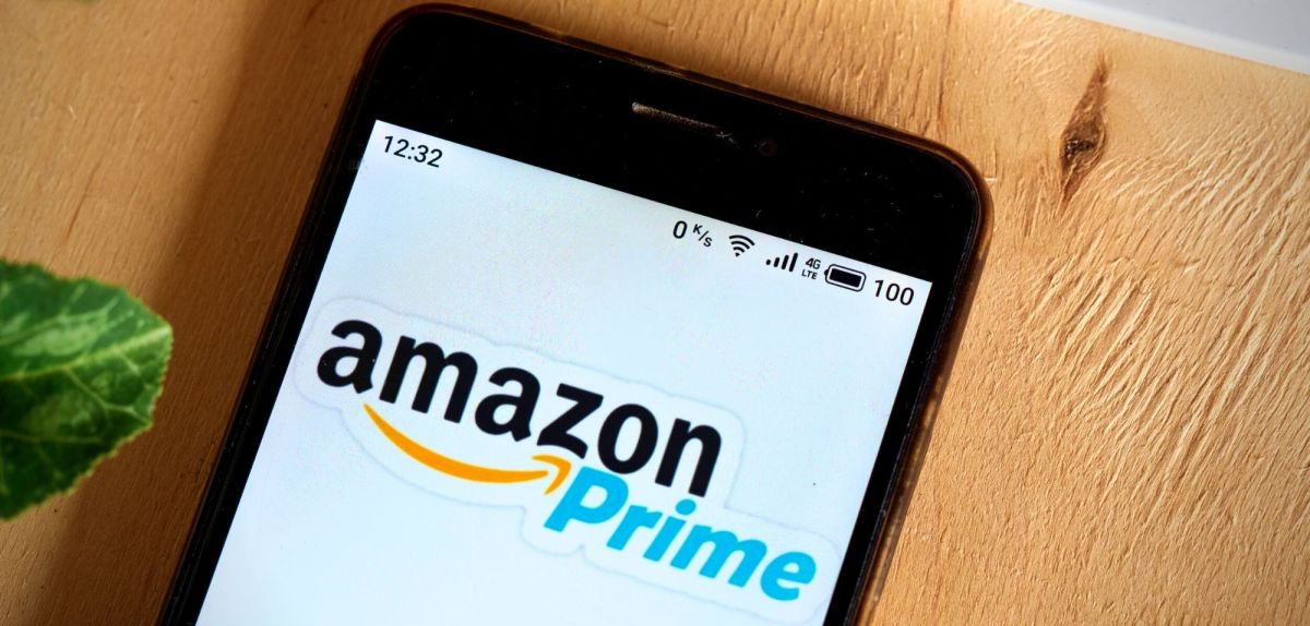 Amazon Prime-Logo auf einem Smartphone