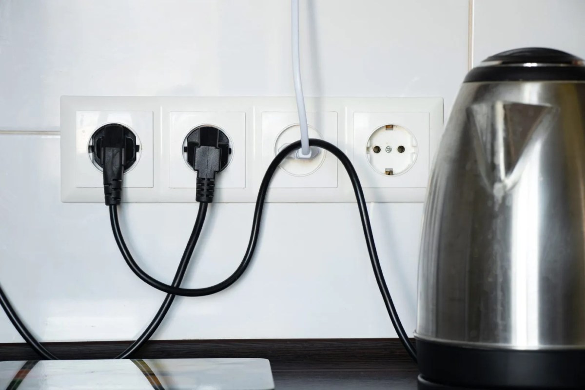 Elektrogeräte an der Steckdose