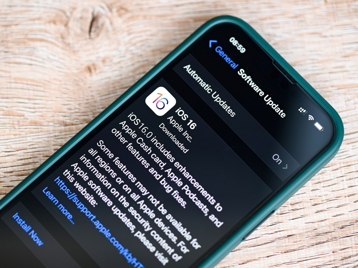 iOS 16-Update auf dem iPhone