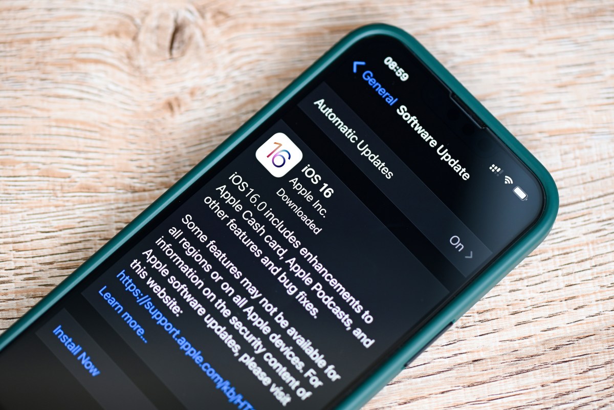 iOS 16-Update auf dem iPhone