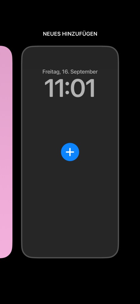 neuen Sperrbildschirm hinzufügen