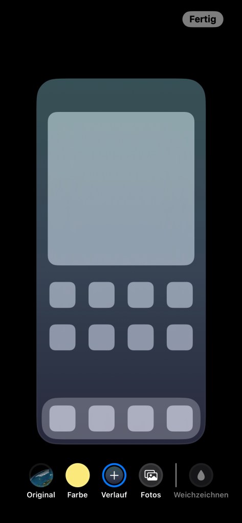 Hintergrund Startbildschirm bei iOS 16 wählen
