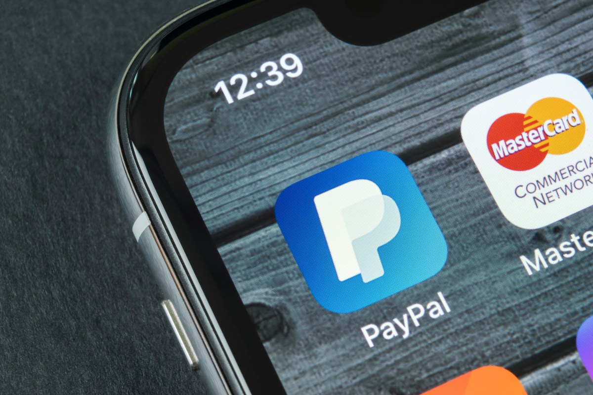 PayPal-Logo auf dem Smartphone