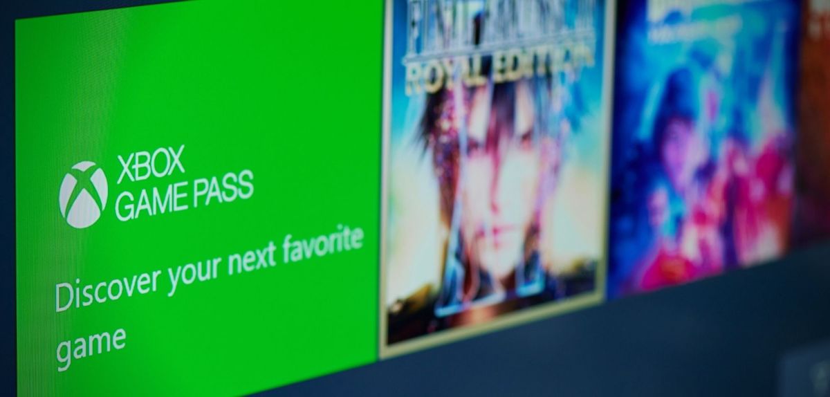 Xbox Game Pass auf dem Monitor
