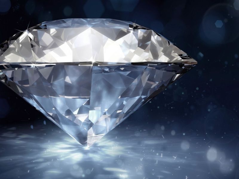Grafik eines strahlenden Diamanten.