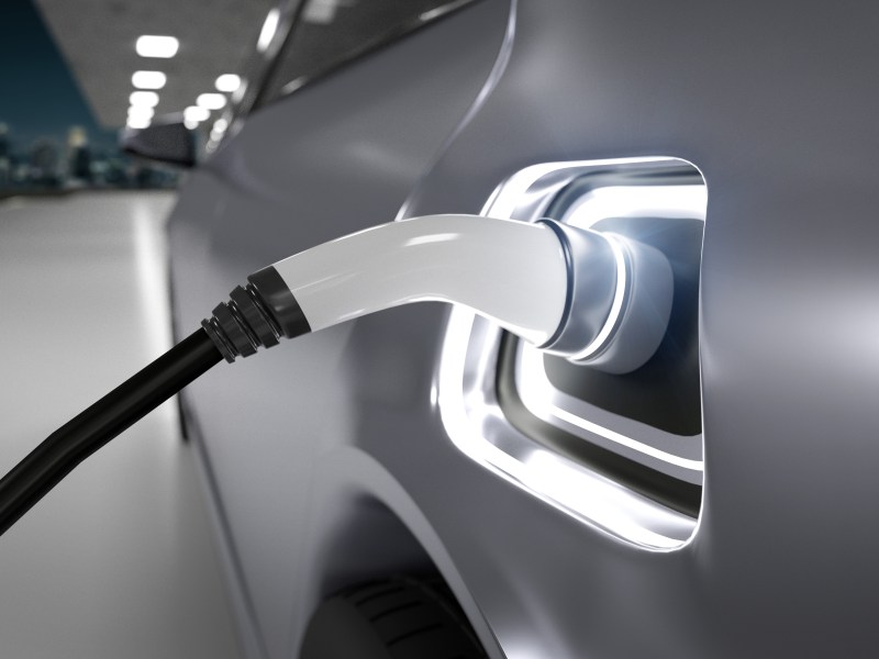 Elektroauto an der Ladesäule