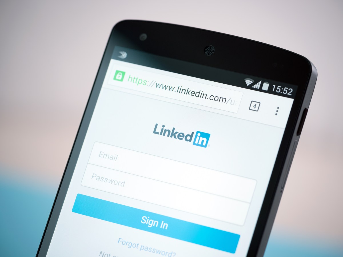 LinkedIn auf dem Handy