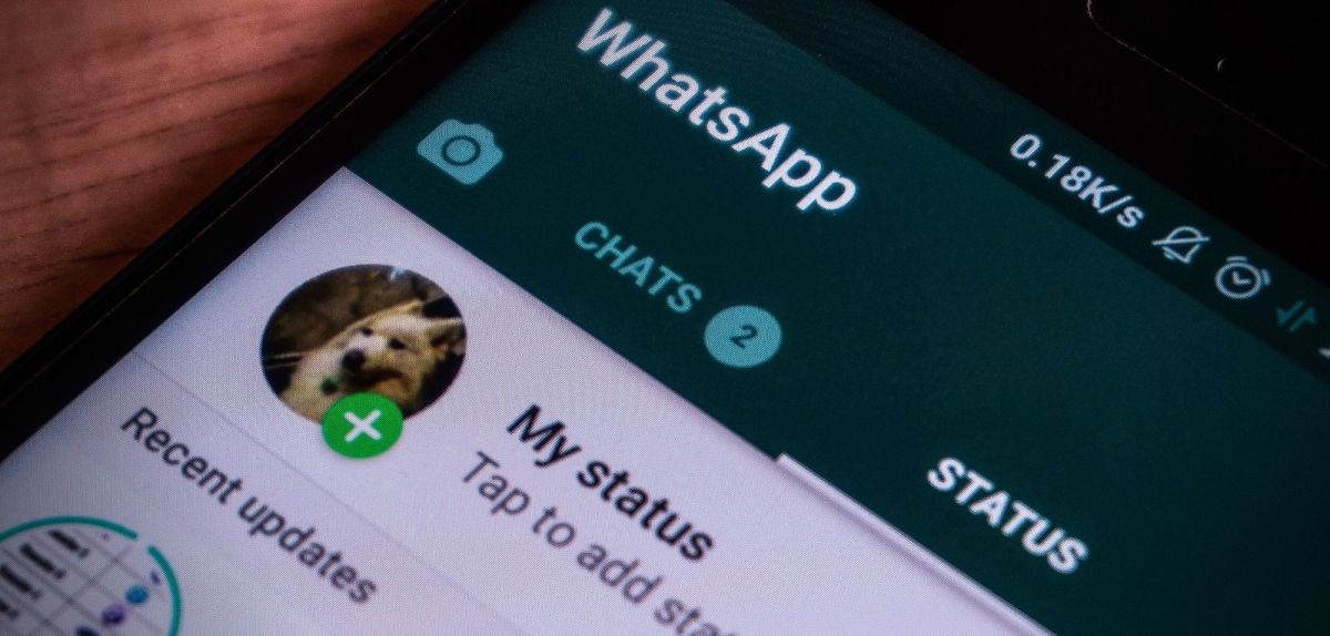 WhatsApp-Status auf Android-Smartphone
