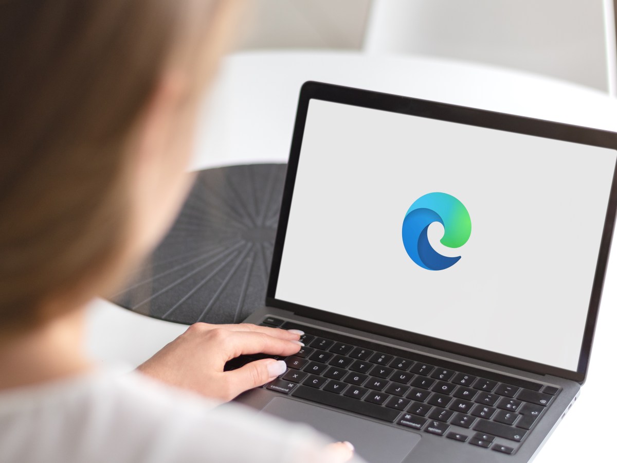 Microsoft Edge auf Laptop