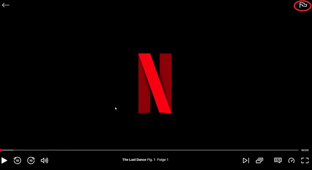 Streaming-Bildschirm bei Netflix