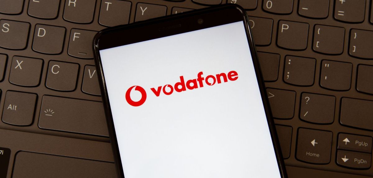 Vodafone-Anwendung auf einem Smartphone