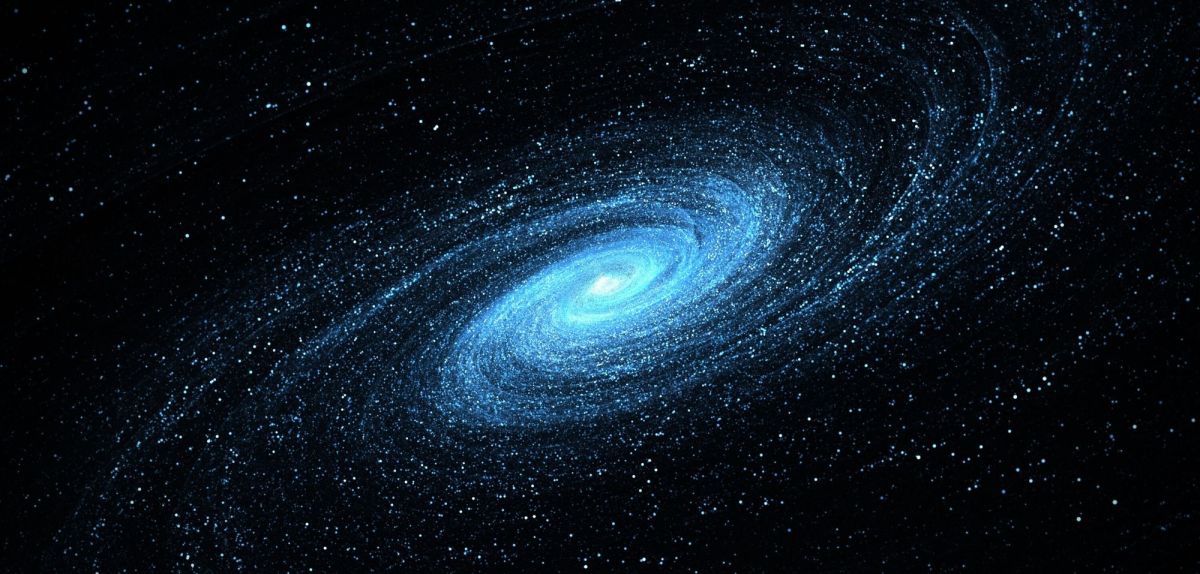Abbildung einer Galaxie im Weltall.