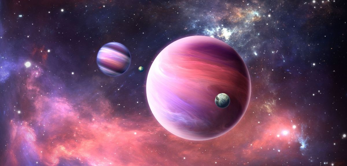 Symbolbild von Exoplaneten.