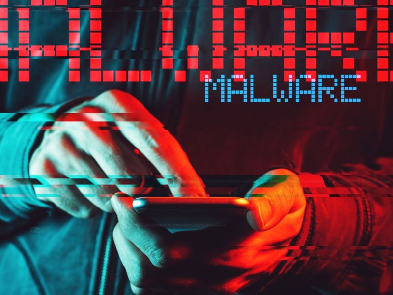 Handy und Malware Banner