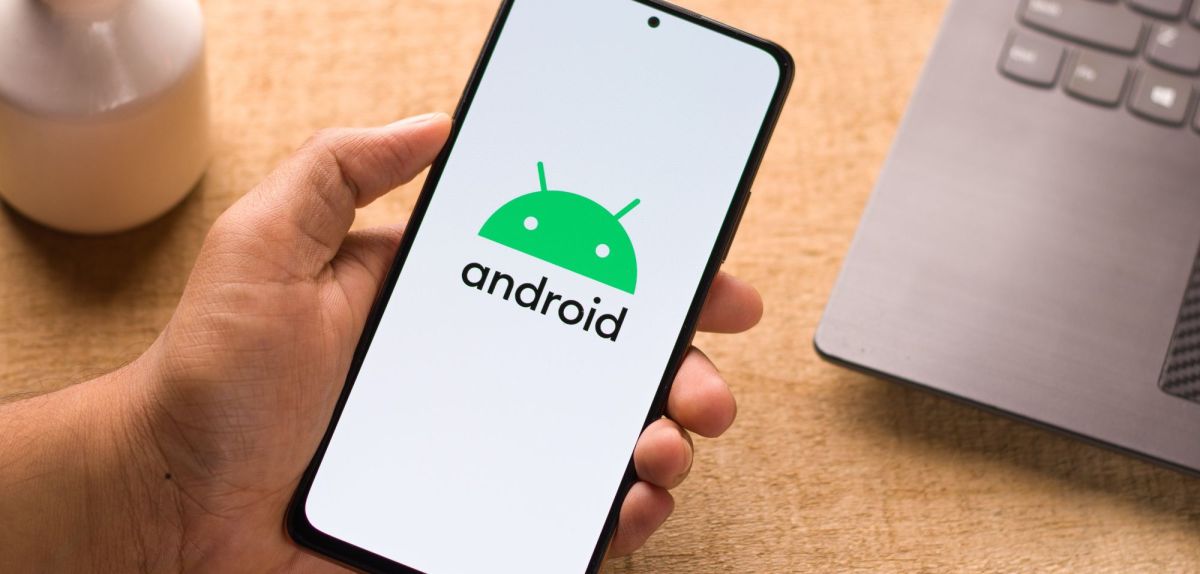 Android Logo auf Handy