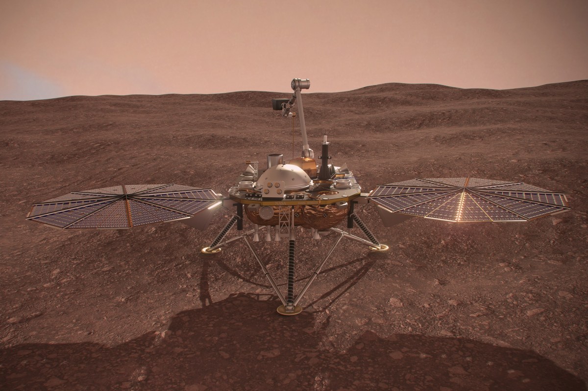 NASAs Insight Lander auf dem Mars (3D-Modell)