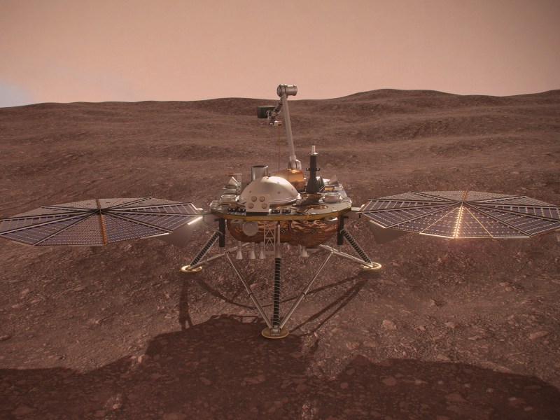 NASAs Insight Lander auf dem Mars (3D-Modell)