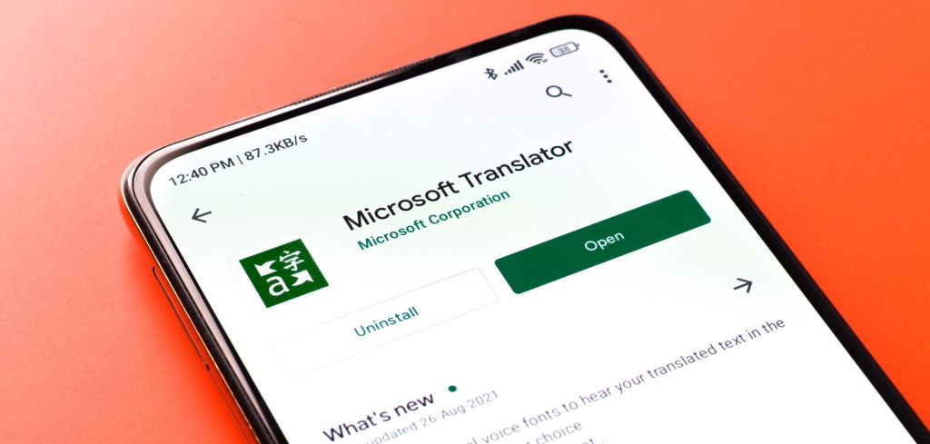 Microsoft Übersetzer im Play Store