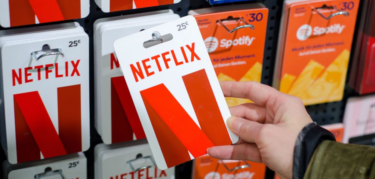 Netflix-Guthabenkarte im Laden