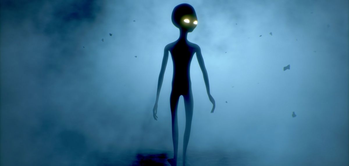 Grafische Darstellung eines Aliens.
