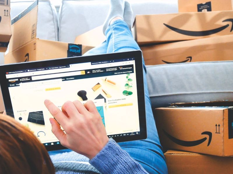 Amazon auf dem Tablet