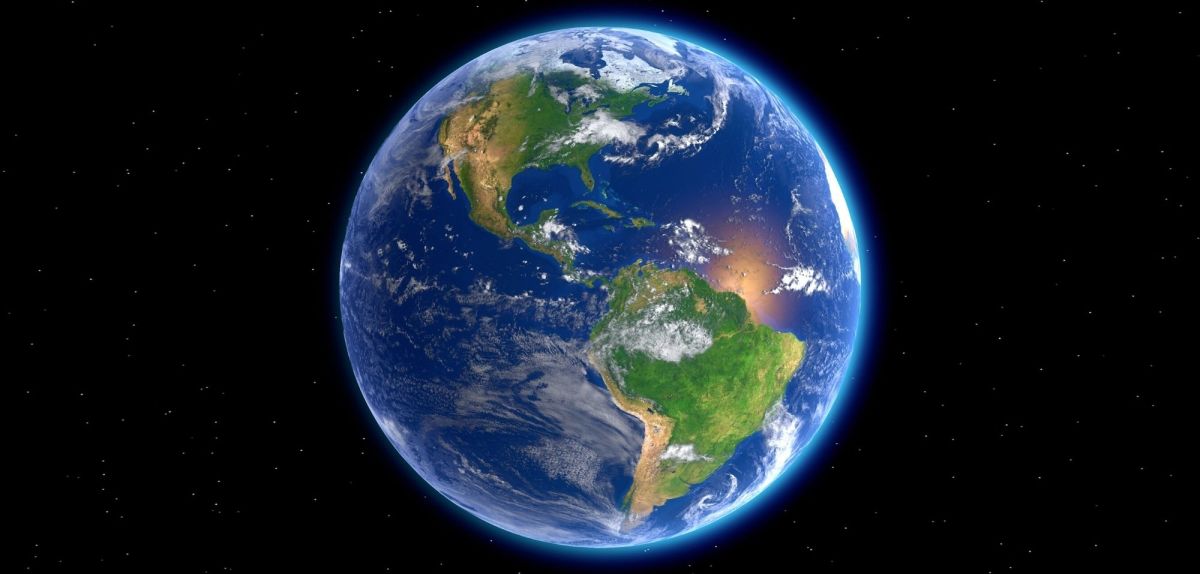 Grafische Abbildung der Erde.