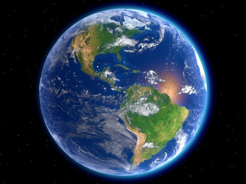 Grafische Abbildung der Erde.