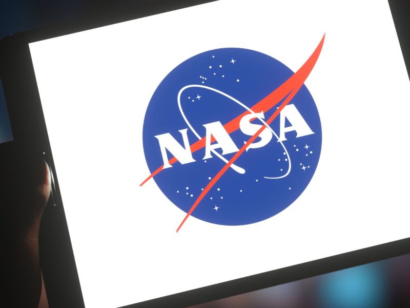 NASA Logo auf einem Tablet