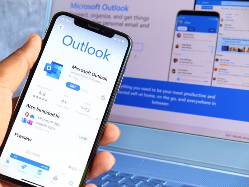 Outlook auf dem Handy und PC