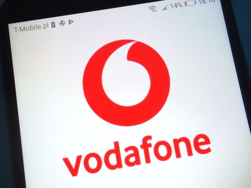 Vodafone Logo auf dem handy
