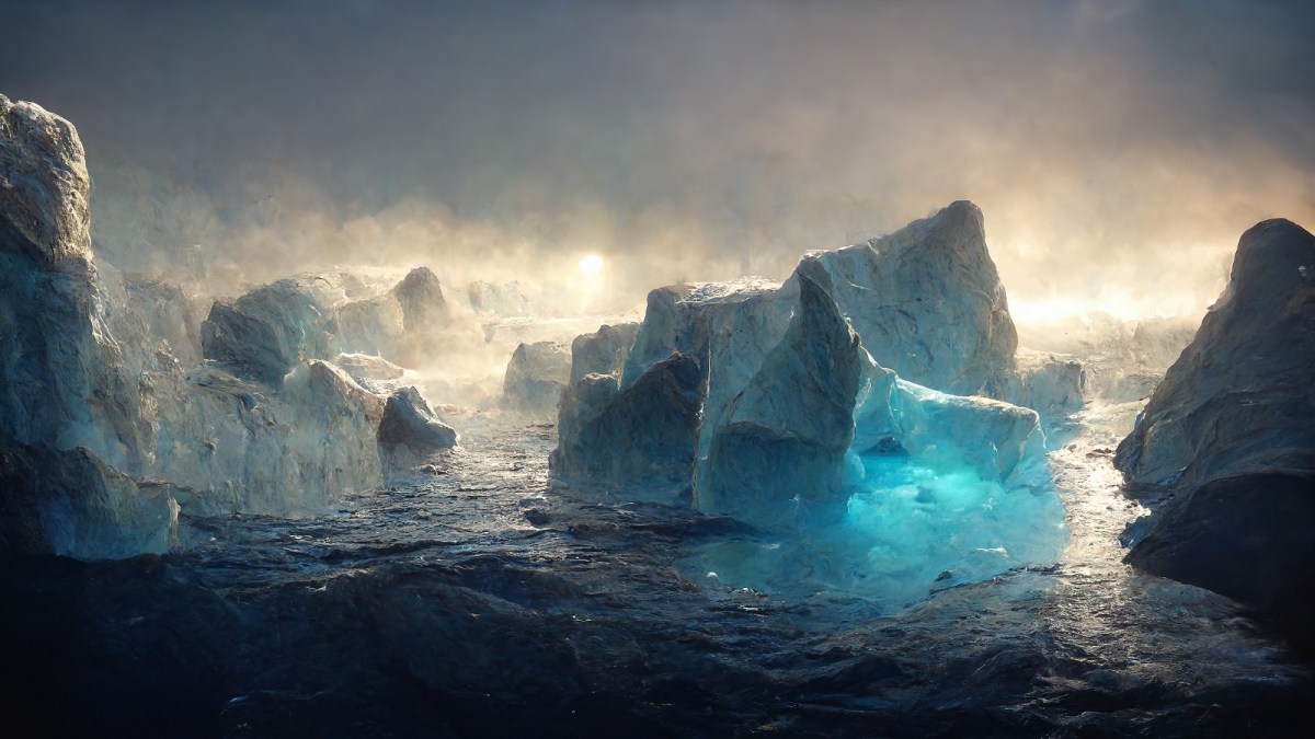 Gletscher in der Antarktis