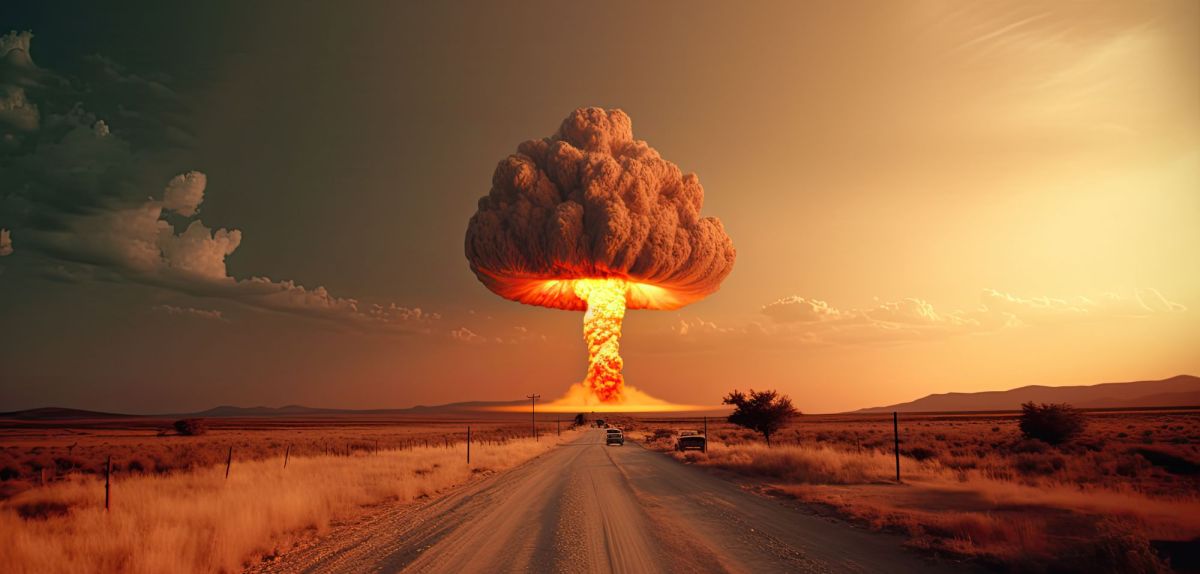Pilz von einer Atombombe