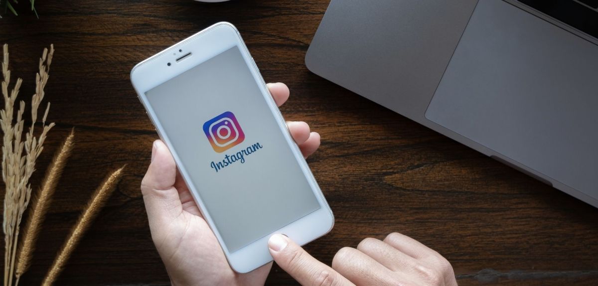 Instagram-Logo auf dem Smartphone