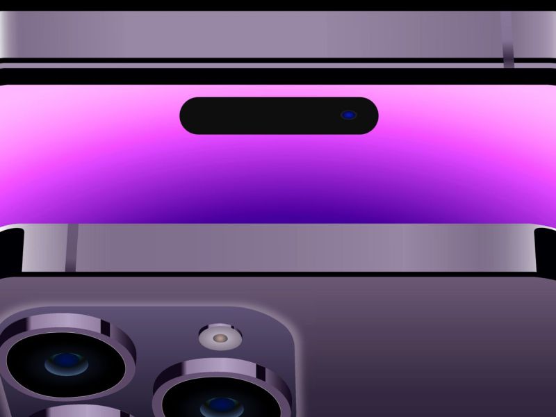 Grafische Darstellung von zwei iPhone 14-Exemplaren.