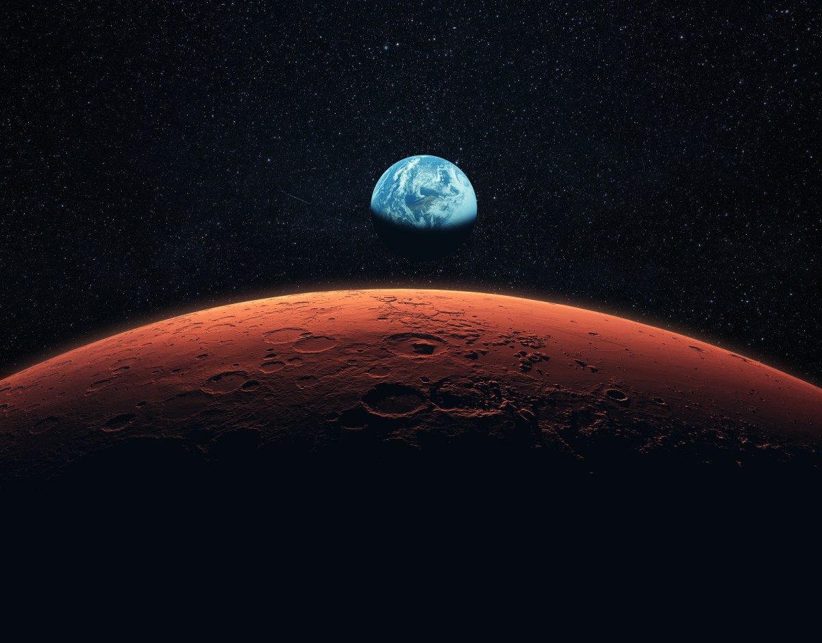 Mars und Erde
