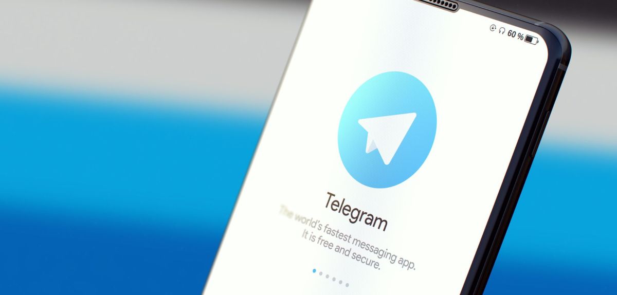 Telegramm-App auf dem Smartphone