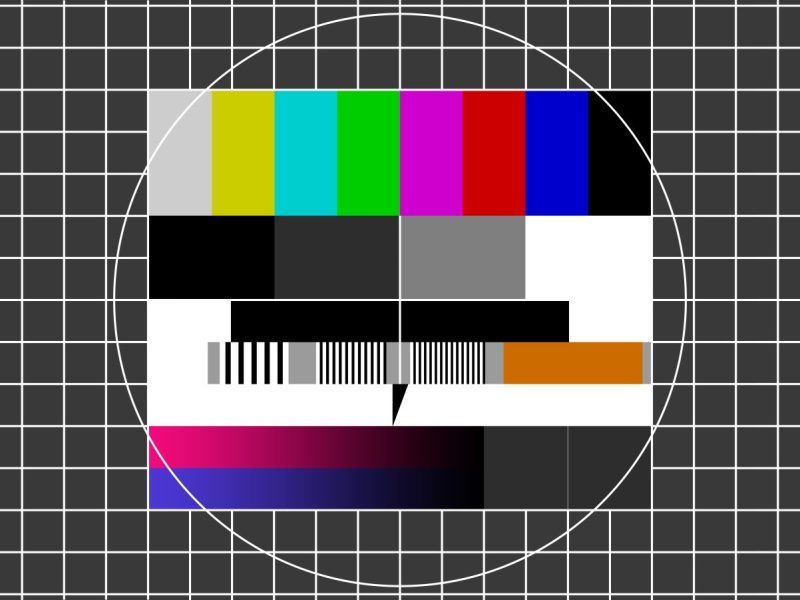 Testbild bei TV-Programm-Störung