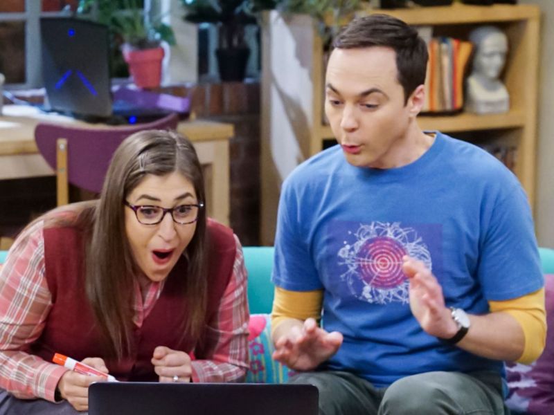 Mayim Bialik und Jim Parsons bei "The Big Bang Theory".