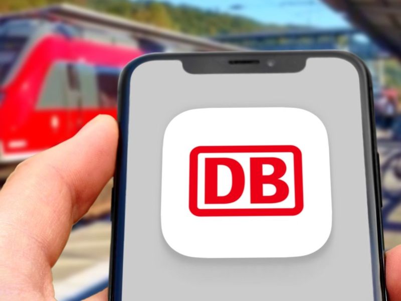Deutsche Bahn Symbol auf dem Handy