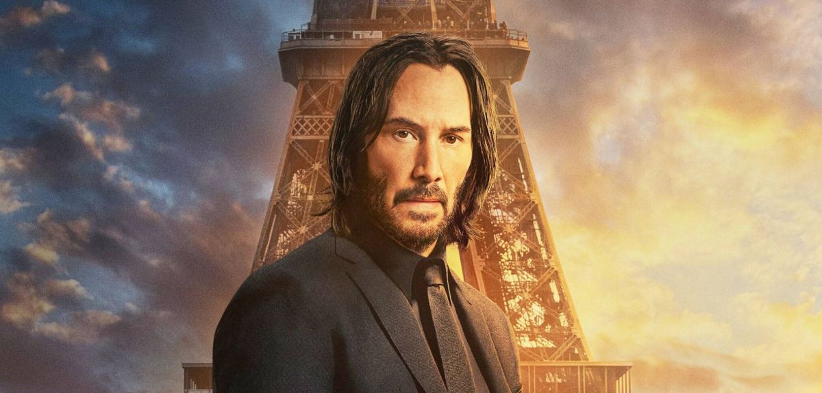 Artwork mit Keanu Reeves zu "John Wick 4".