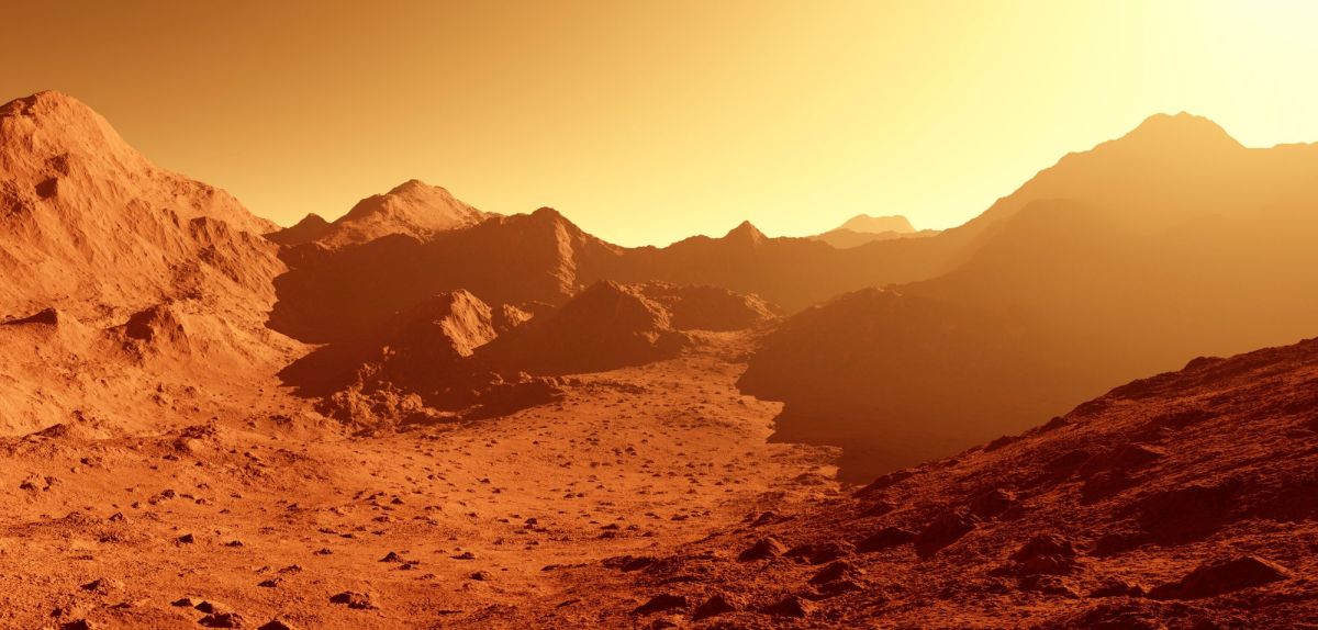 Foto der Mars-Landschaft.