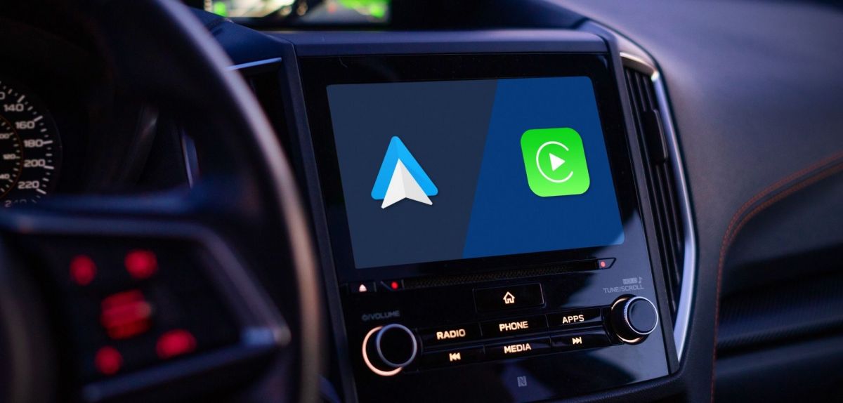 Android Auto auf der Head-Unit eines Fahrzeugs