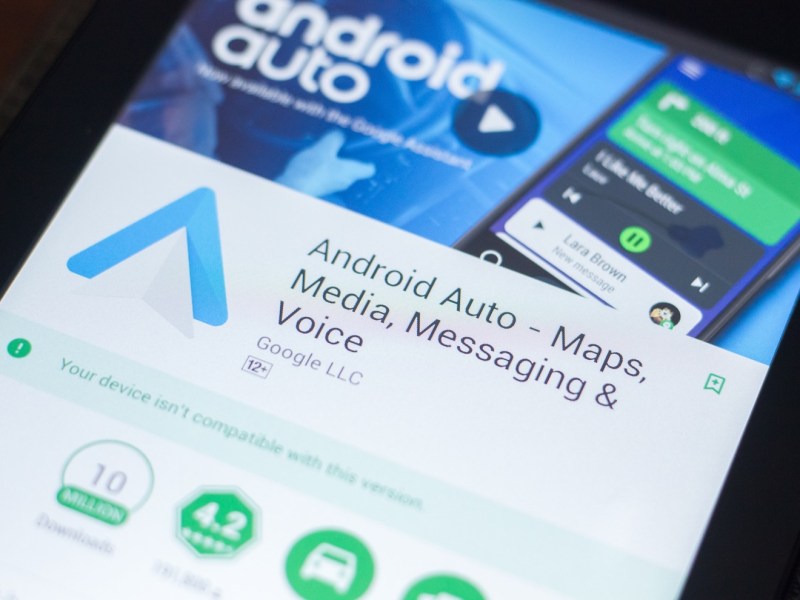 Android Auto-Oberfläche im Play Store