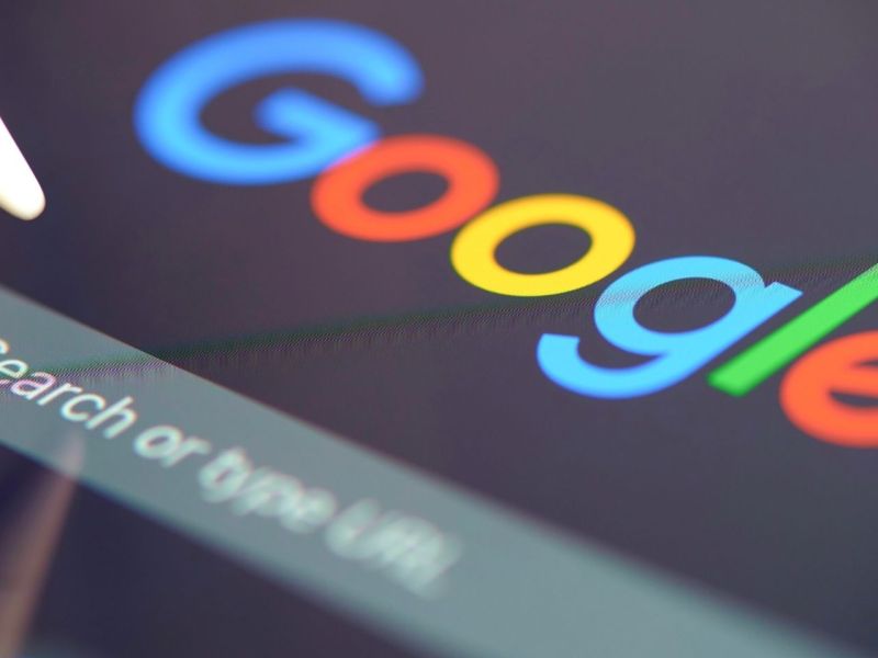 Google Logo auf dem Tablet