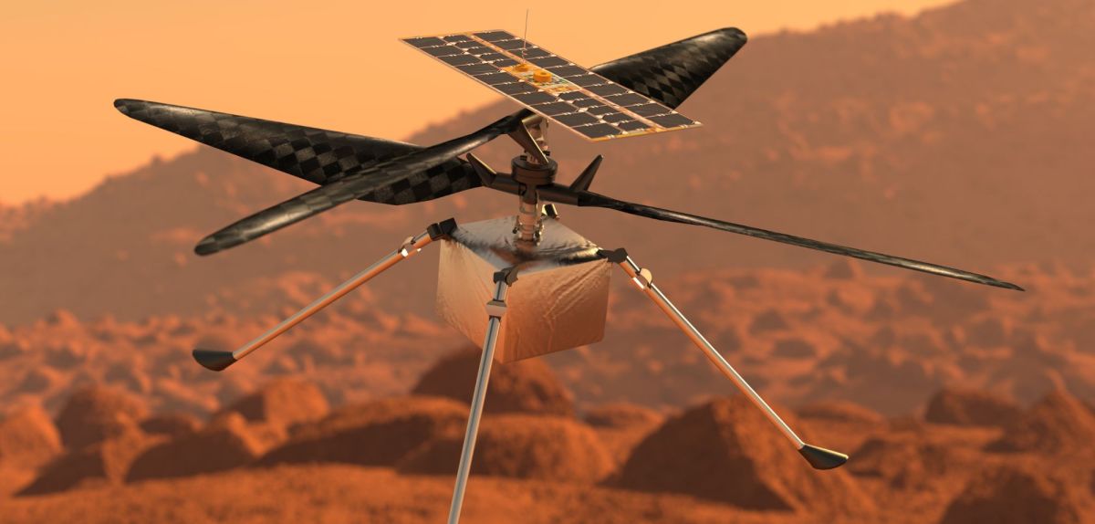 Ingenuity Helikopter auf dem Mars