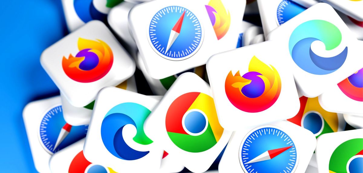 Zahlreiche Logos von Internet-Browsern als Haufen dargestellt.