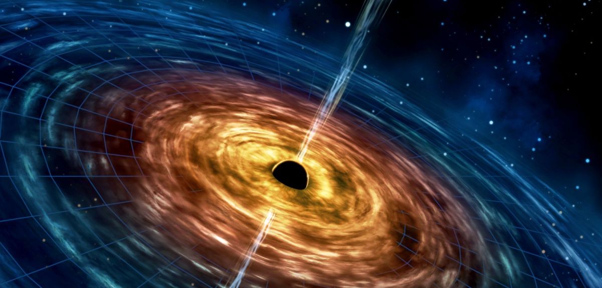 Schwarzes Loch im Weltall