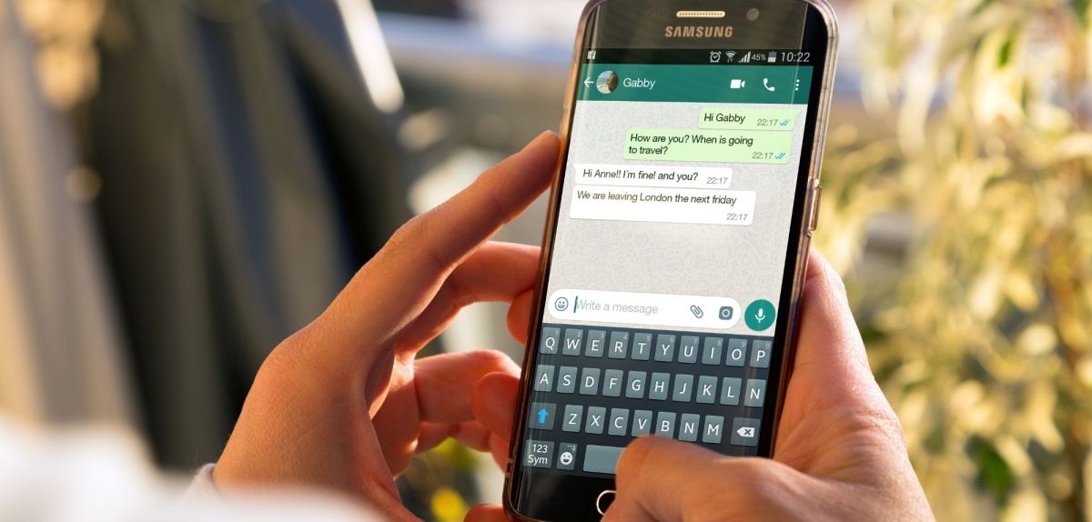 WhatsApp chat auf dem Handys