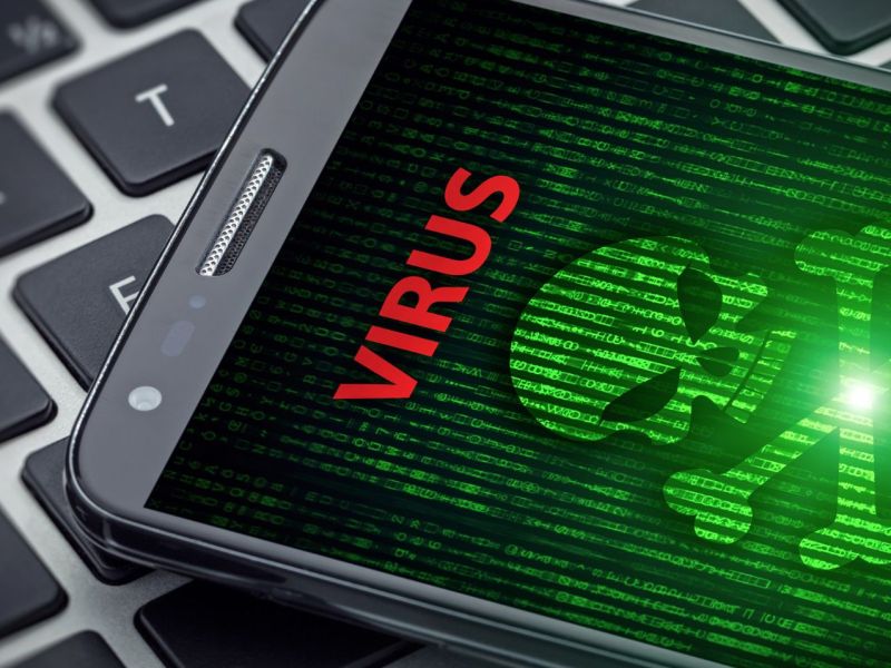 Virus Warnung auf dem Handy