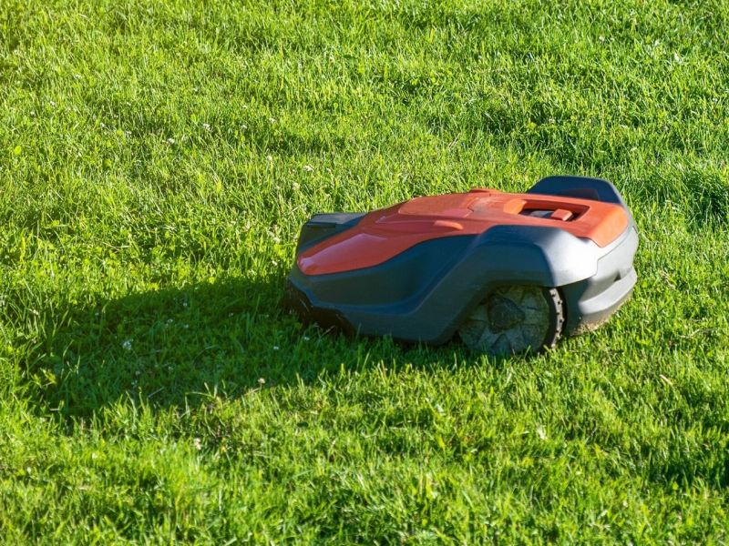 Mähroboter fährt sonntags